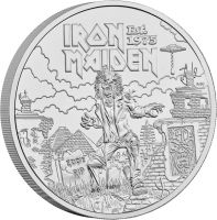5 Pfund GB Iron Maiden - Musiklegenden 2025 CN St 5 Pfund GB Iron Maiden - Musiklegenden 2025 CN St
