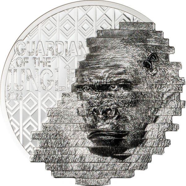 10 Dollars Cook Islands Reconstruction - Gorilla 2025 Silber PP
