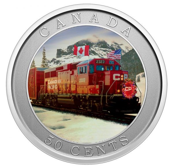 50 Cents Kanada Weihnachtszug 2022 CuNi St