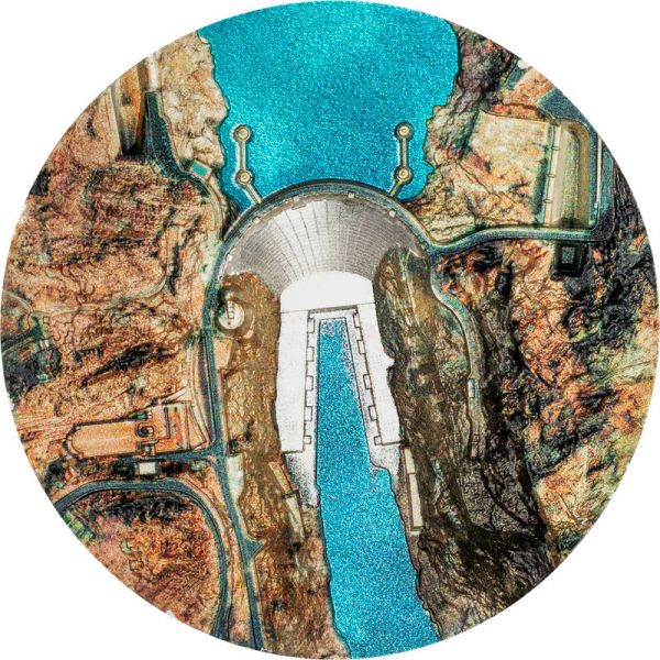 10 Dollars Cook Islands Hoover Dam Silber PP