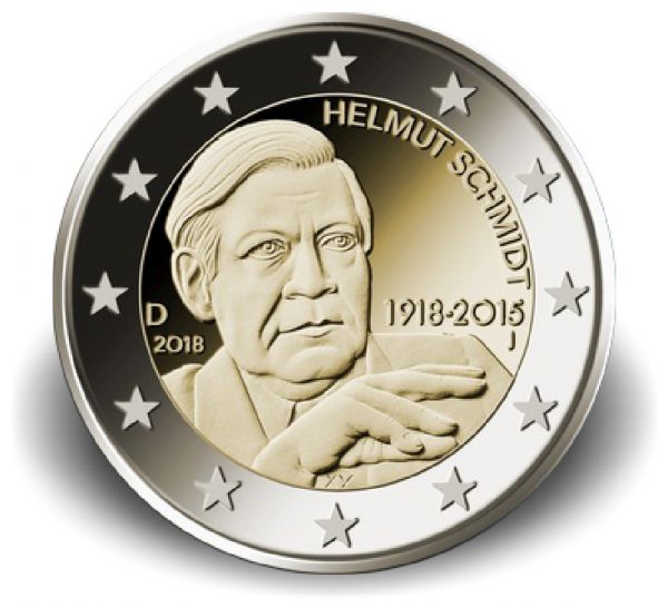 2 € Deutschland "Helmut Schmidt" 2018 CN bfr