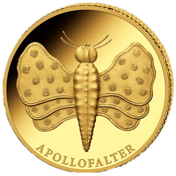 Deutschland Wunderwelt der Insekten - Apollofalter 2022 Gold