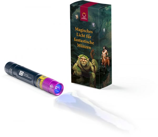 UV-Taschenlampe 3 Euro Serie - Fantastische Fabelwesen