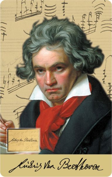 1.000 Francs Gabun Ludwig van Beethoven CC Gold