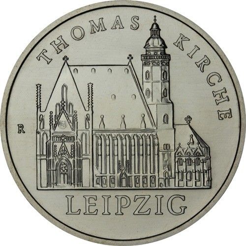 5 Mark DDR Thomaskirche Leipzig 1984 Cn St