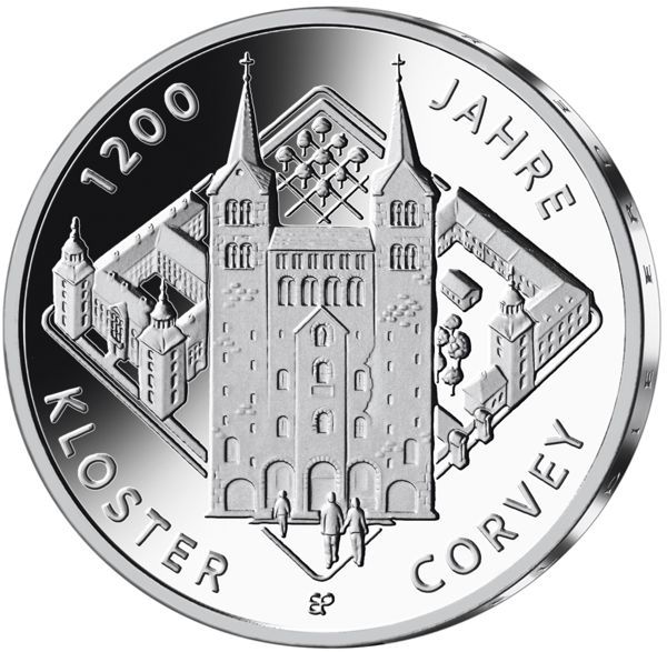 20 Euro DE 1200 Jahre Kloster Corvey 2022 Silber PP -F-
