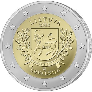2 Euro Litauen Suvalkija - Litauische Regionen 2022 CN bfr