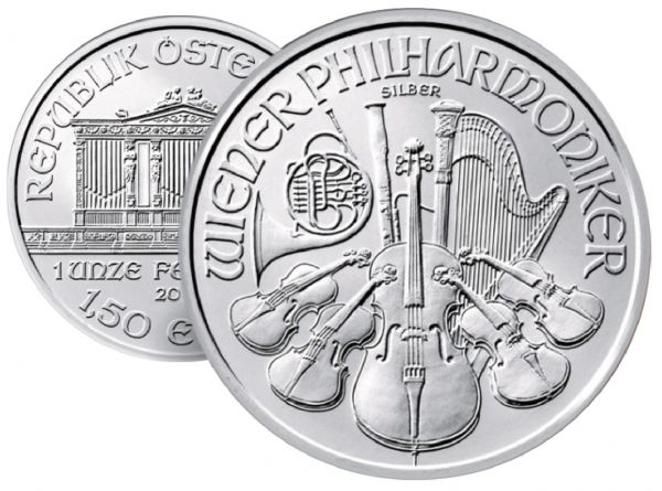 1,50 € Österreich "W.Philharmoniker" 2014 1oz Ag St