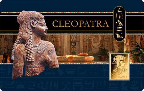 3.000 Francs Tschad Cleopatra Coincard Gold