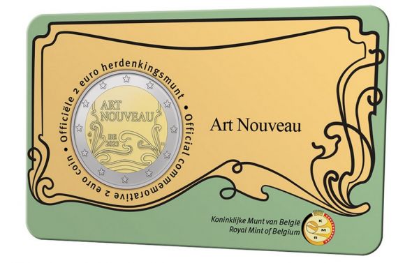 2 Euro Belgien Jugendstil 2023 CN St