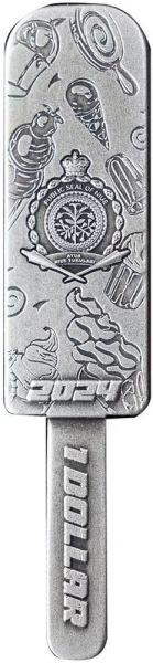 1 Dollar Niue Eis am Stiel 2024 Silber Antik Finish