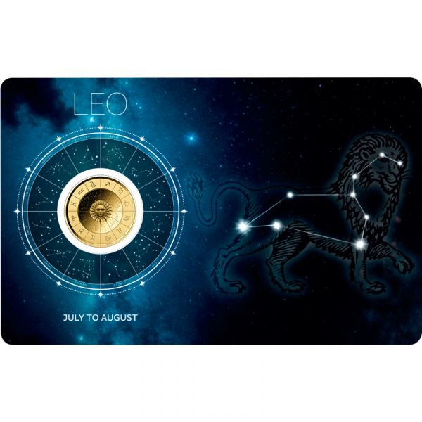 Zodiac Signs "Löwe" Goldcard