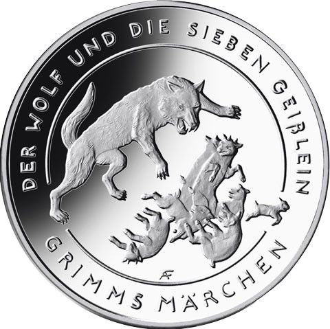 20 Euro DE Der Wolf und die Sieben Geißlein 2020 Silber PP -D-