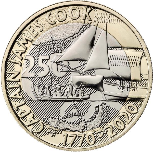 2 Pfund Gb J Cook 250 J Entdeckungsreise 3 Cn St Blister Deutscher Munzexpress