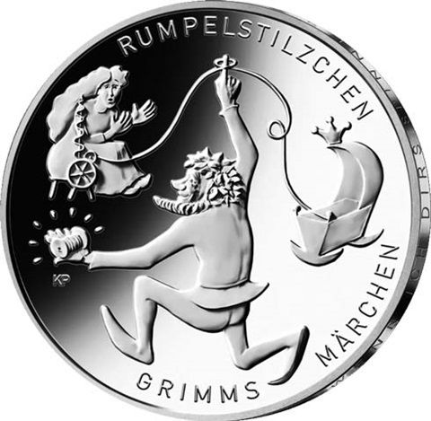 20 Euro DE Rumpelstilzchen - Grimms Märchen 2022 Silber PP -J-