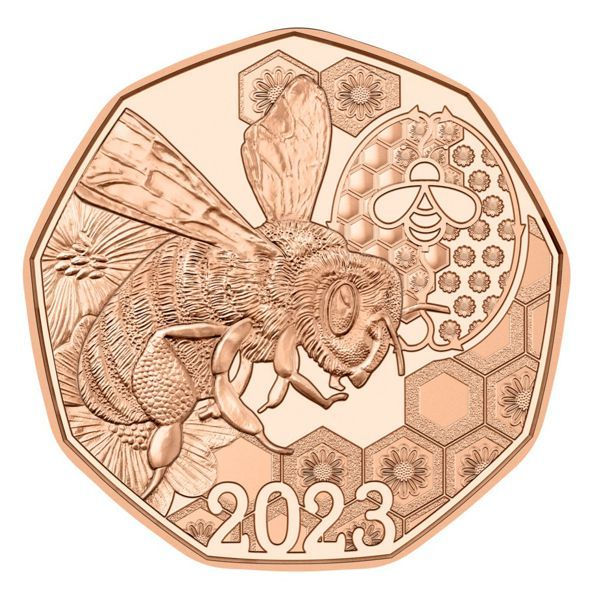 5 Euro Österreich Bienentanz 2023 Cu vz