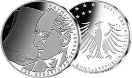 10 € 150 Geburtstag Gerhart Hauptmann 2012 Silber PP -J-