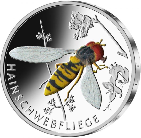 5 Euro Deutschland Hainschwebfliege 2024 CN St