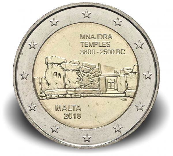 2 € Malta "Mnajdra Tempelanlage" 2018 CN bfr