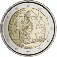 2 Euro San Marino Heiliges Jahr - Pilger der Hoffnung 2025 CN St 2 Euro San Marino Heiliges Jahr - Pilger der Hoffnung 2025 CN St