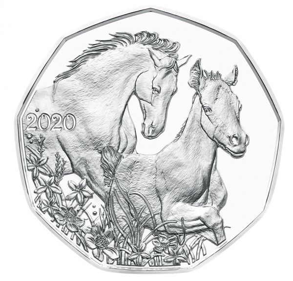 5 Euro Österreich Freunde fürs Leben 2020 Silber hgh