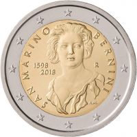 2 € San Marino "420. Geb. Gian Lorenzo Bernini" 2018 CN St 2 € San Marino "420. Geb. Gian Lorenzo Bernini" 2018 CN St