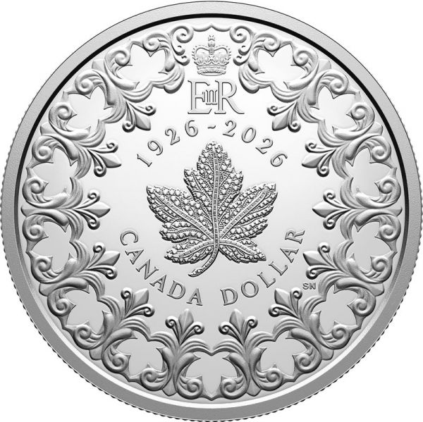 1 Dollar Kanada 100. Geburtstag Elisabeth II 2026 Ag PP