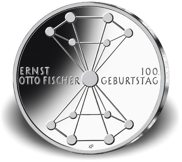 20 € DE 100. Geburtstag Ernst Otto Fischer 2018 Ag St -D-