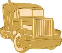 1 Dollar Palau Golden Truck Shape Gold SF 1 Dollar Palau Golden Truck Shape Gold SF