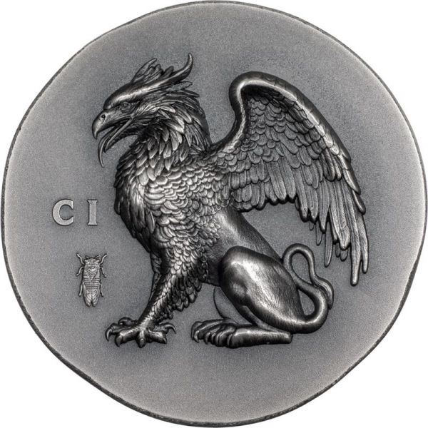 5 Dollar Cook Islands Gryphon - Greif 2024 Silber AF