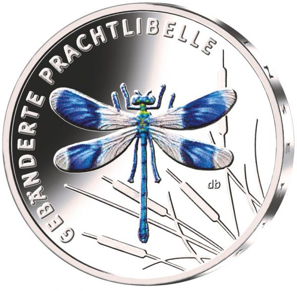 5 Euro Deutschland Gebänderte Prachtlibelle 2023 CN St