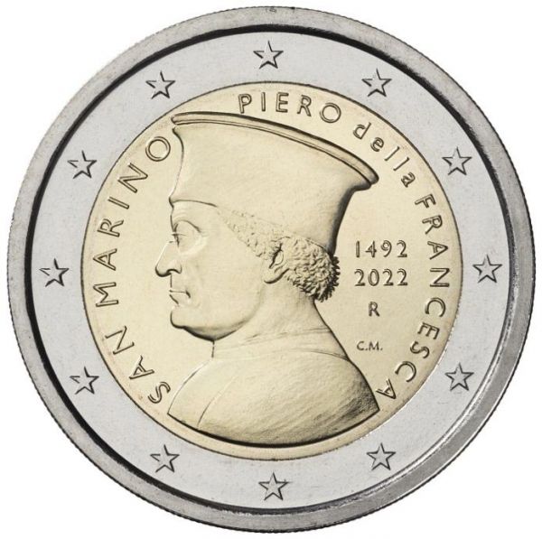 2 Euro San Marino Piero Della Francesca 2022 CN vz