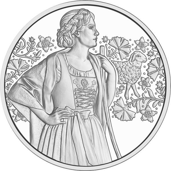 10 Euro Österreich Aufjuchazn - Loden 2026 Silber handgehoben