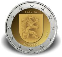 2 Euro Lettland "Kurzeme" 2017 CN bfr 2 Euro Lettland "Kurzeme" 2017 CN bfr