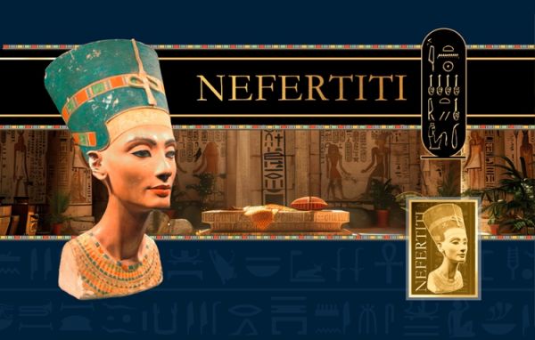3.000 Francs Tschad Nefertiti Coincard Gold