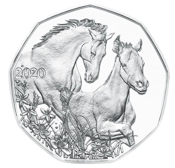 5 Euro Österreich Freunde fürs Leben 2020 Silber hgh