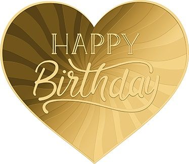 3.000 Francs Tschad Happy Birthday Herz Shape Gold