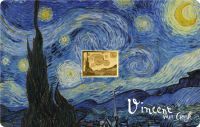 3.000 Francs Tschad Vincent Van Gogh Sternennacht CC Au 3.000 Francs Tschad Vincent Van Gogh Sternennacht CC Au