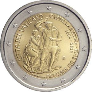 2 Euro Vatikan Restaurierung der Sixtinischen Kapelle 2019 CN St