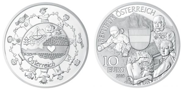 10 € Österreich "Osterreich" 2016 Silber PP