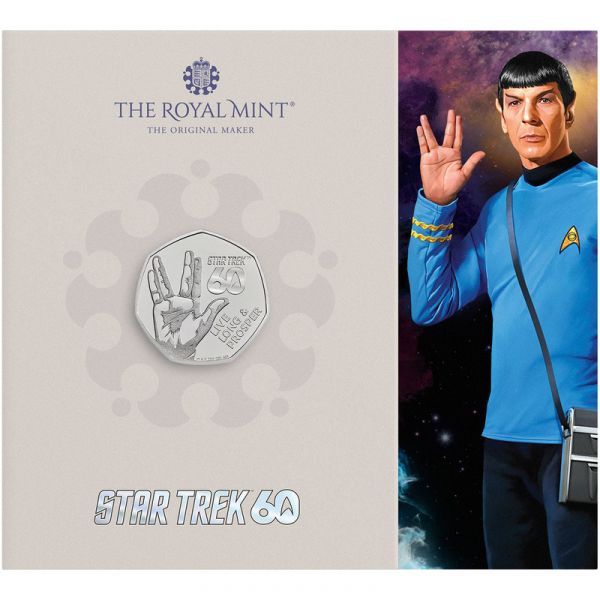 50 Pence GB 60 Jahre Star Trek 2026 CN St Blister