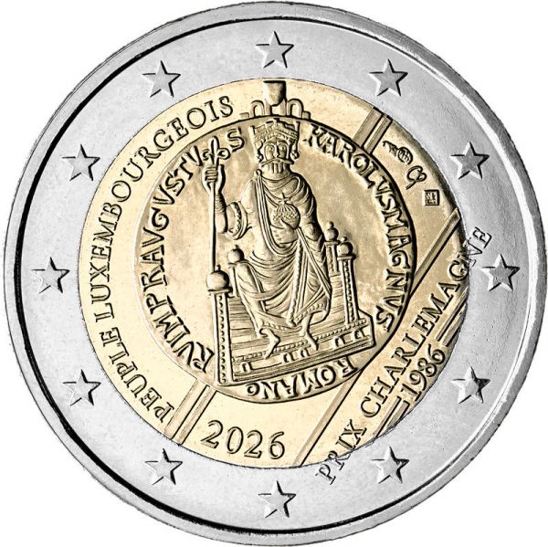 2 Euro Luxemburg Verleihung des Karlspreises 2026 CN bfr