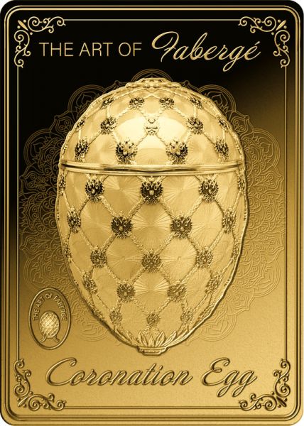 3.000 Francs Tschad Art of Fabergé "Coronation Egg" Gold