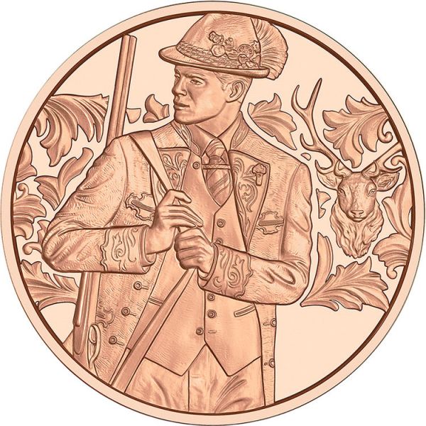 10 Euro Österreich Anpirschen - Horn 2026 Kupfer vz