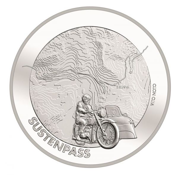 20 CHF Schweiz Sustenpass 2020 Silber St