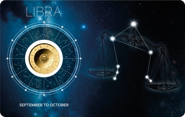 3.000 Francs Tschad Sternzeichen "Waage" Gold