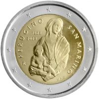 2 Euro San Marino 500. Todestag Pietro Perugino 2023 CN St 2 Euro San Marino 500. Todestag Pietro Perugino 2023 CN St