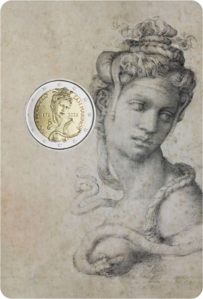 2 Euro San Marino 550. Geburtstag Michelangelo 2025 CN St