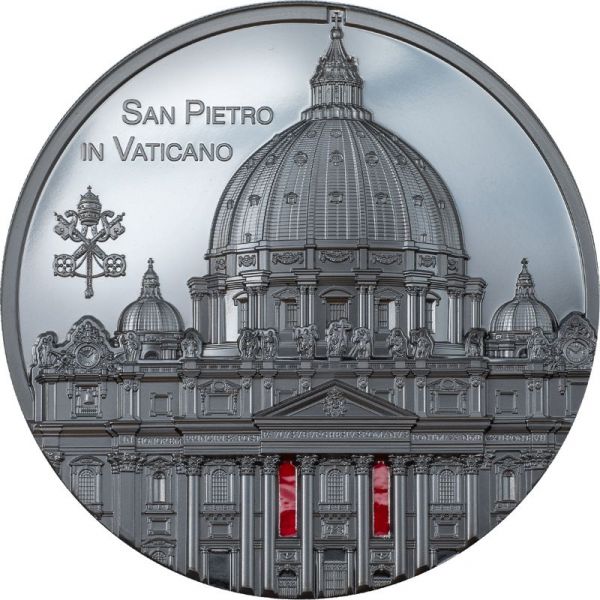 25 Dollar Palau Tiffany Art Metropolis - San Pietro 2022 Silber BP