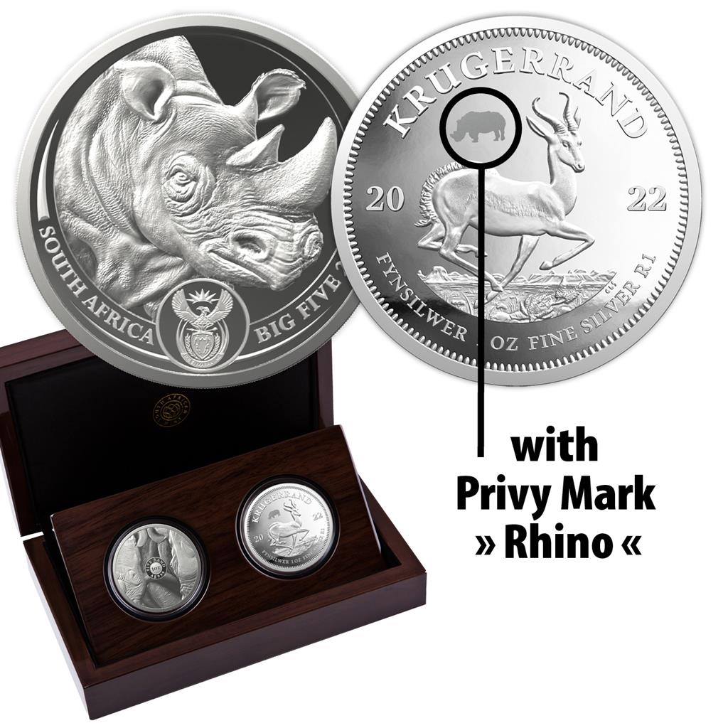 Rand S Dafrika Big Five Ii Rhino Kr Gerrand Silber St Set Deutscher M Nzexpress